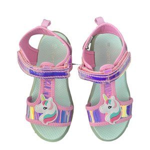 Carter's Unicorn Silver and Pink Light up Easy on Off Breathable Toddler Girls